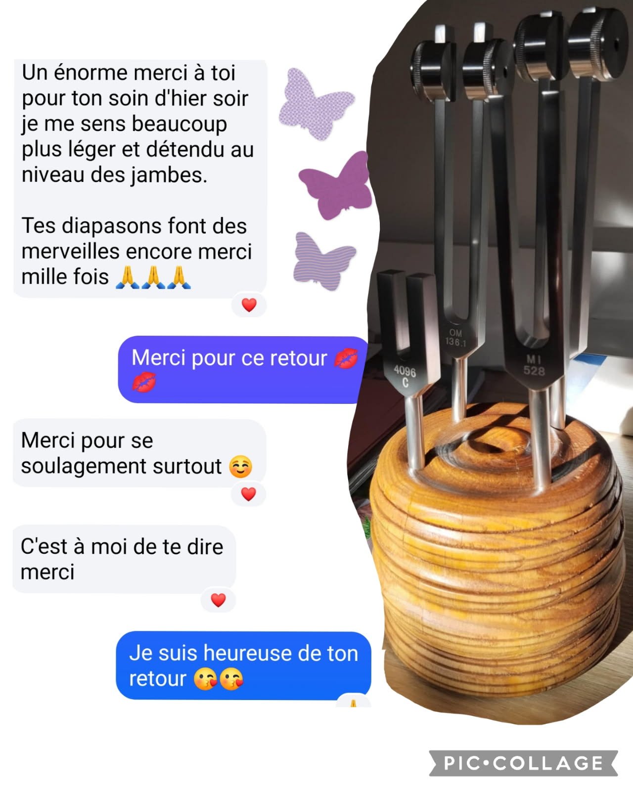Une capture d'écran de retour client satisfait.