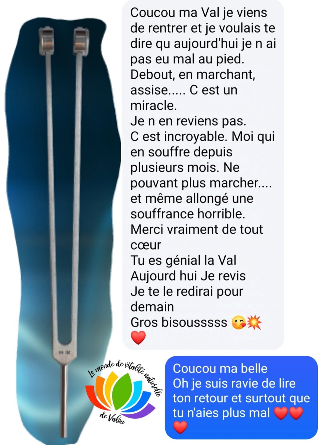 Une capture d'écran de retour client satisfait.